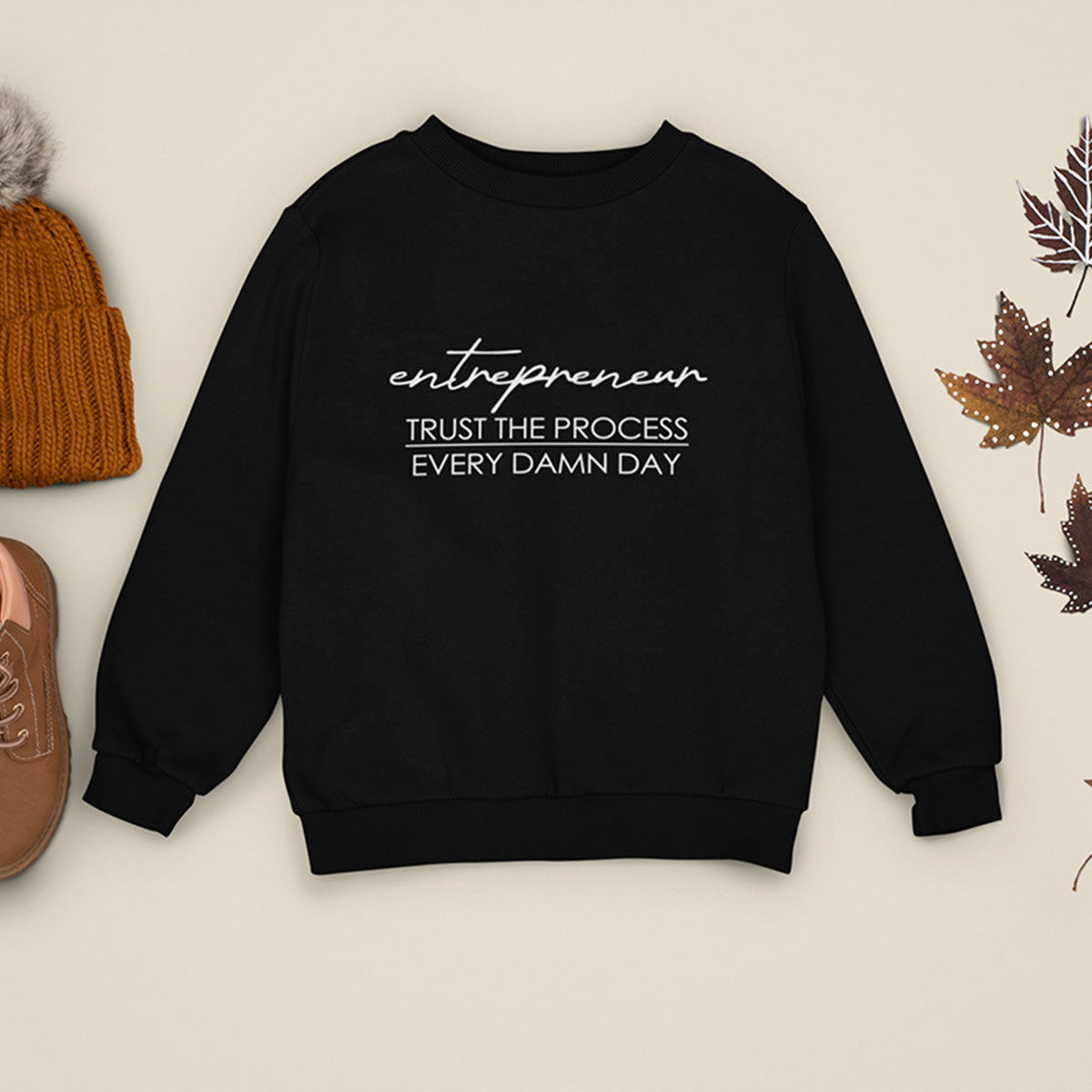 Entrepreneur Printed Oversized Sweatshirt