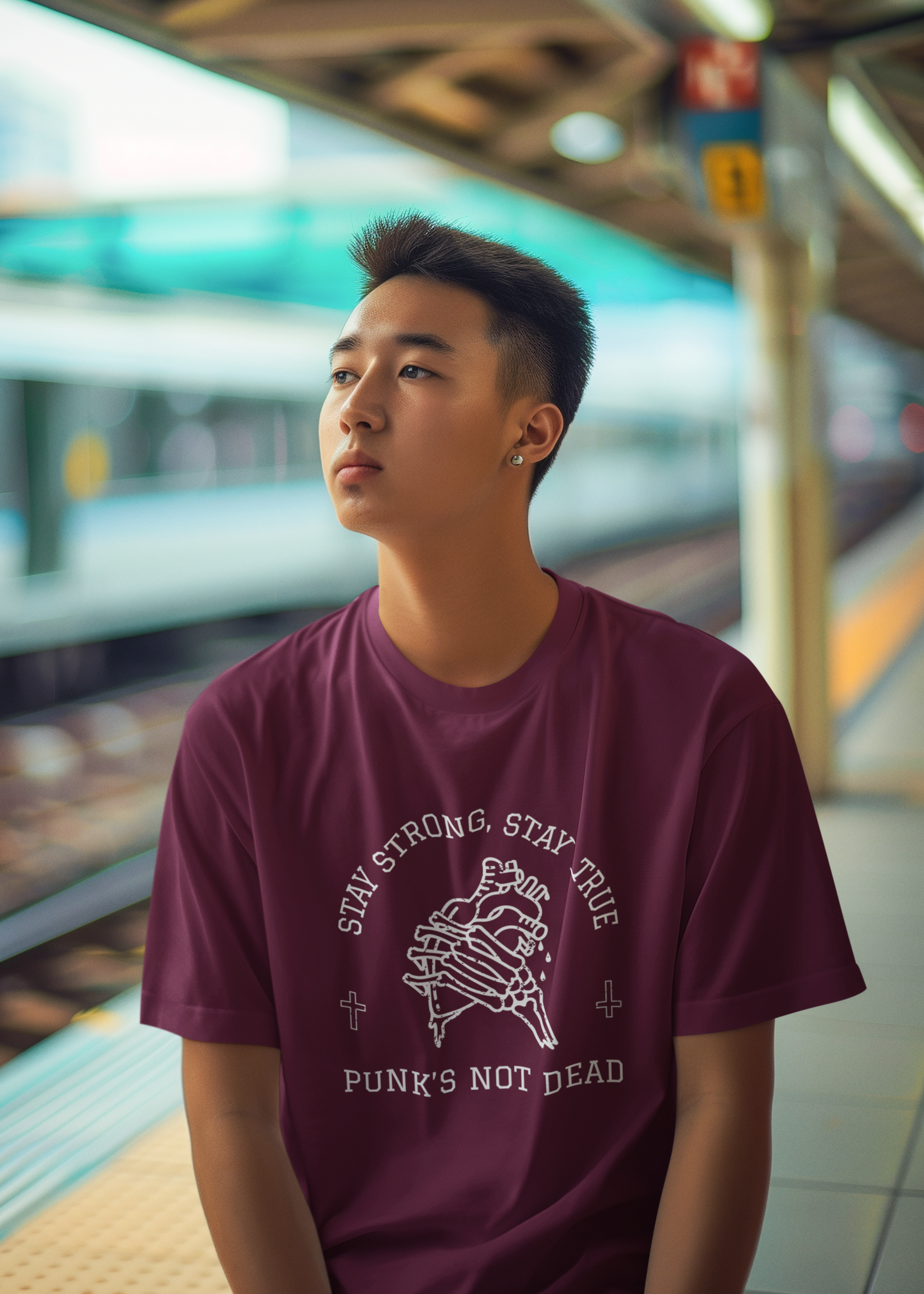 Stay strong stay true Oversized Printed Tshirt Unisex