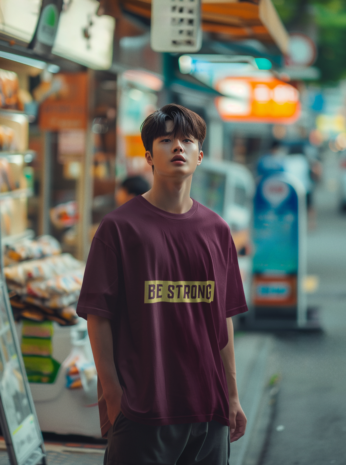 Be strong Oversized Printed Tshirt Unisex