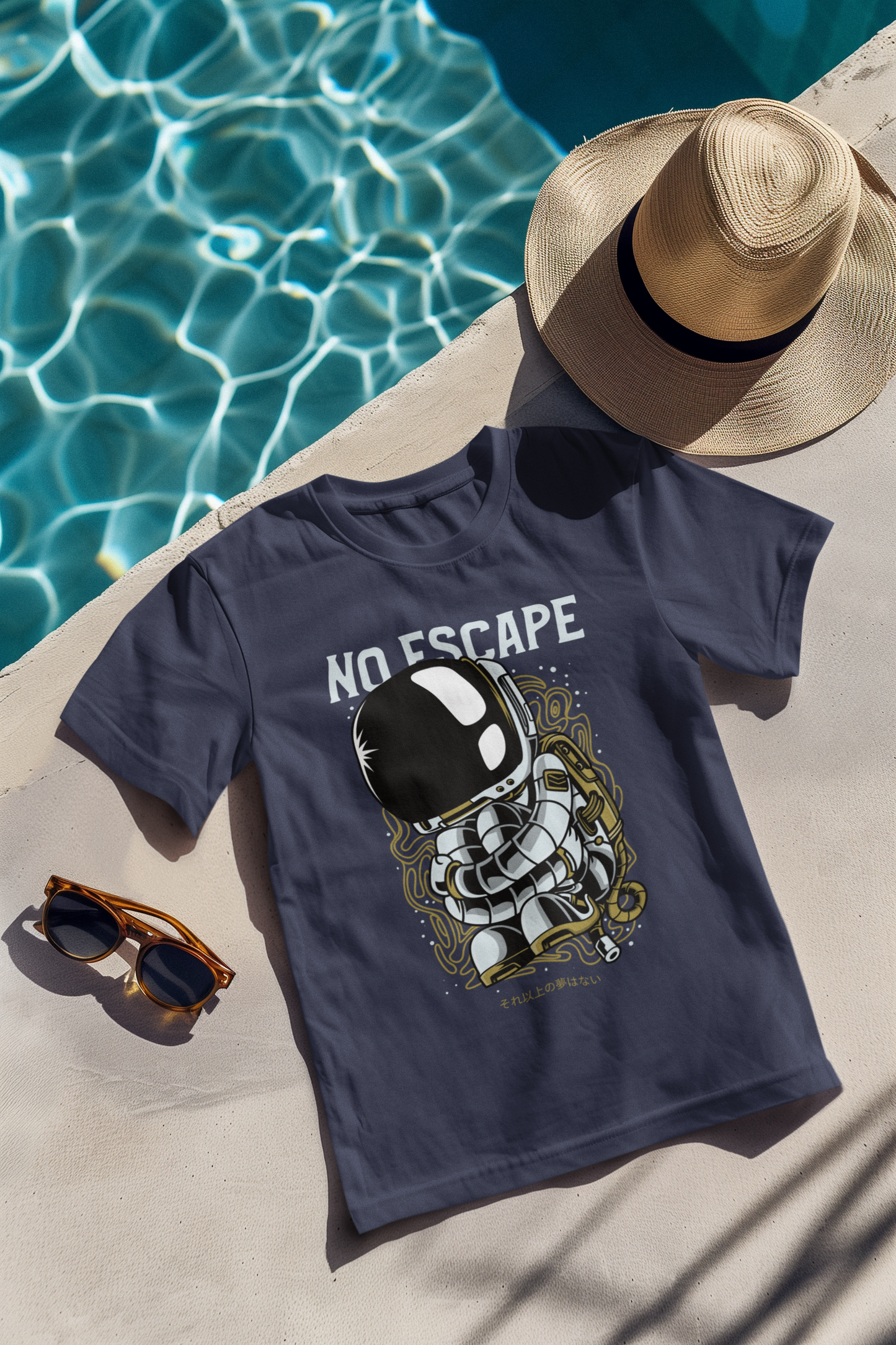 No escape printed Navy blue Unisex T-Shirt