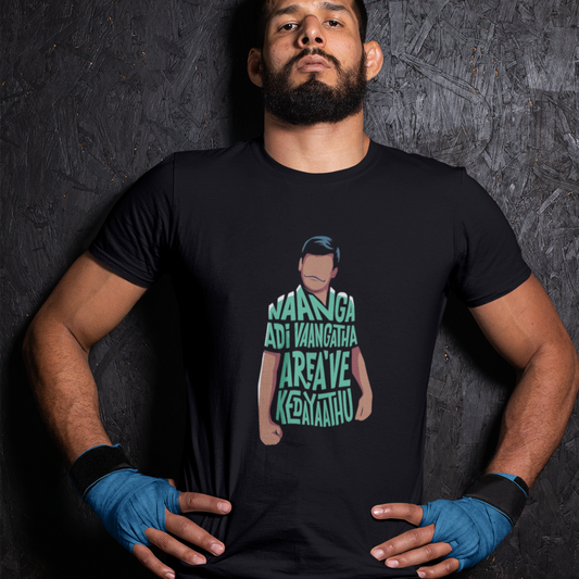 Comedy Dialogue printed Black Unisex T-Shirt