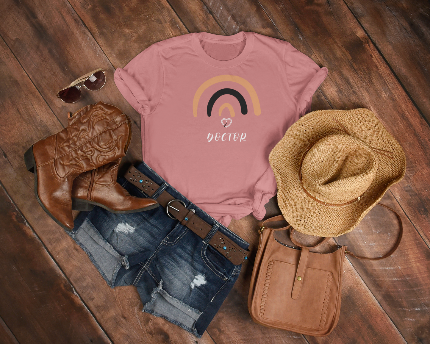 Doctor Printed Coral Unisex T-Shirt
