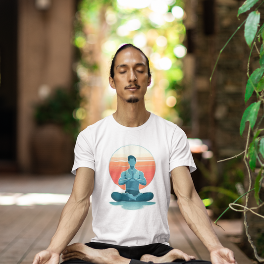 Yoga Namaste printed White Unisex T-Shirt