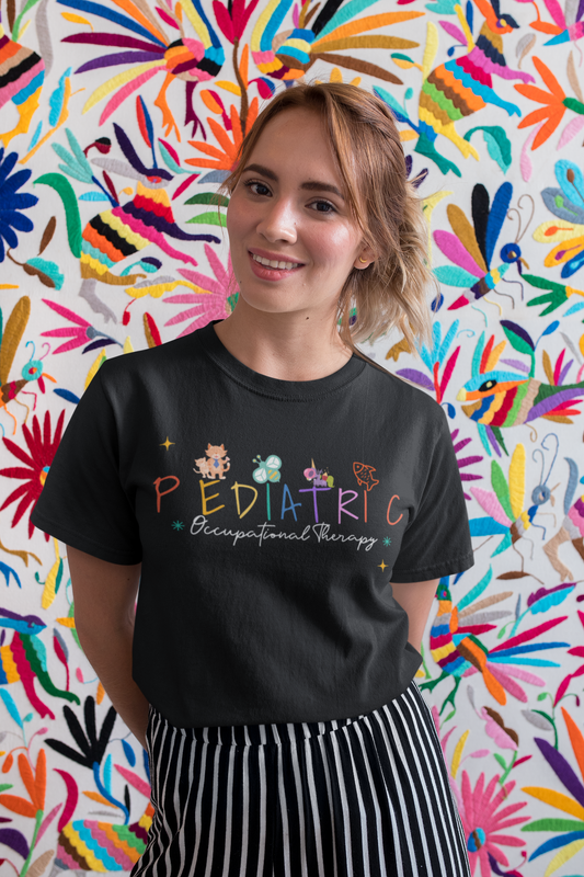 Pediatric Occupational Therapy Printed Black Unisex T-Shirt