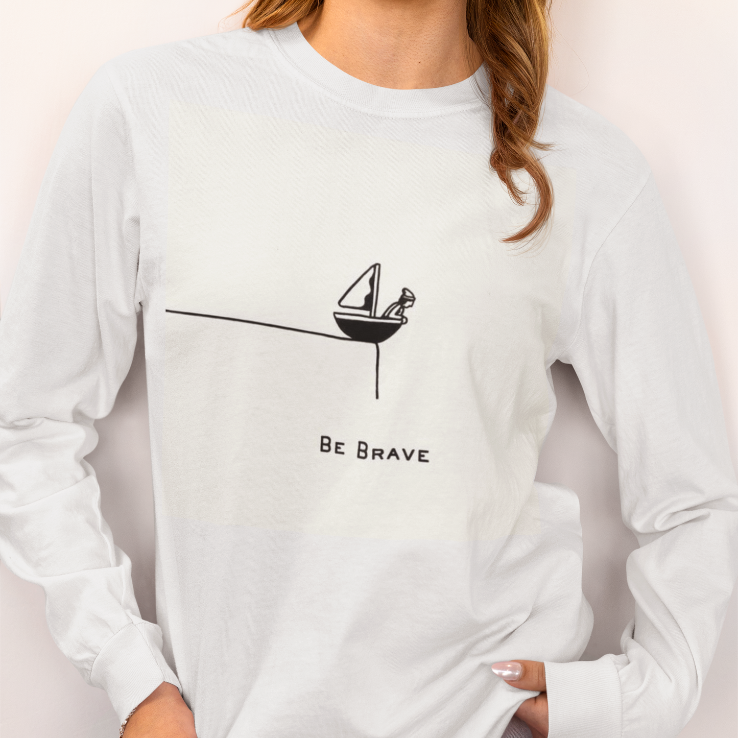 Be Brave Printed Unisex Oversized Sweatshirt