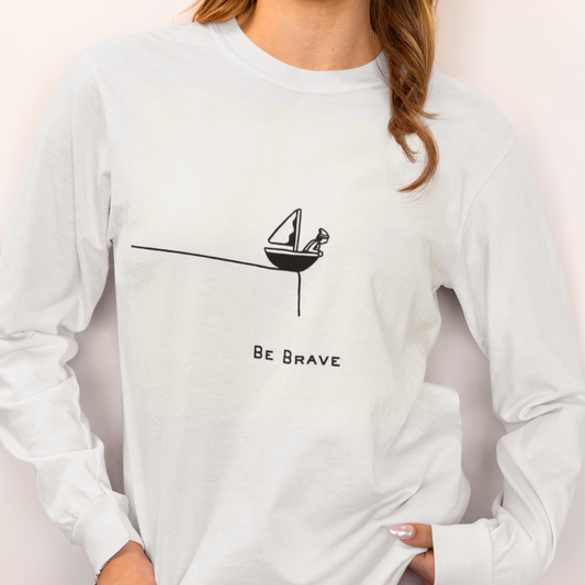 Be Brave Printed Unisex Oversized Sweatshirt