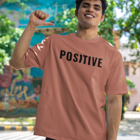 Positive printed Copper Unisex T-Shirt