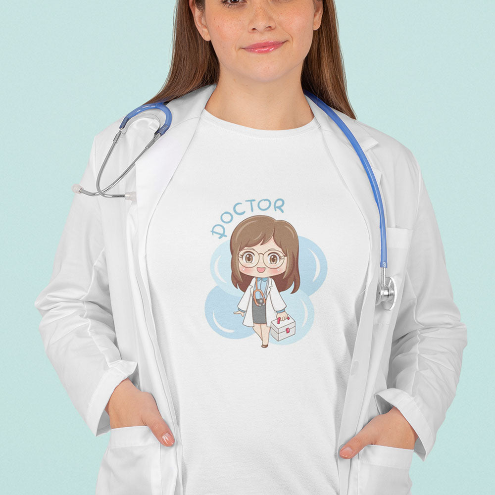 Doctor Printed white Unisex T-Shirt
