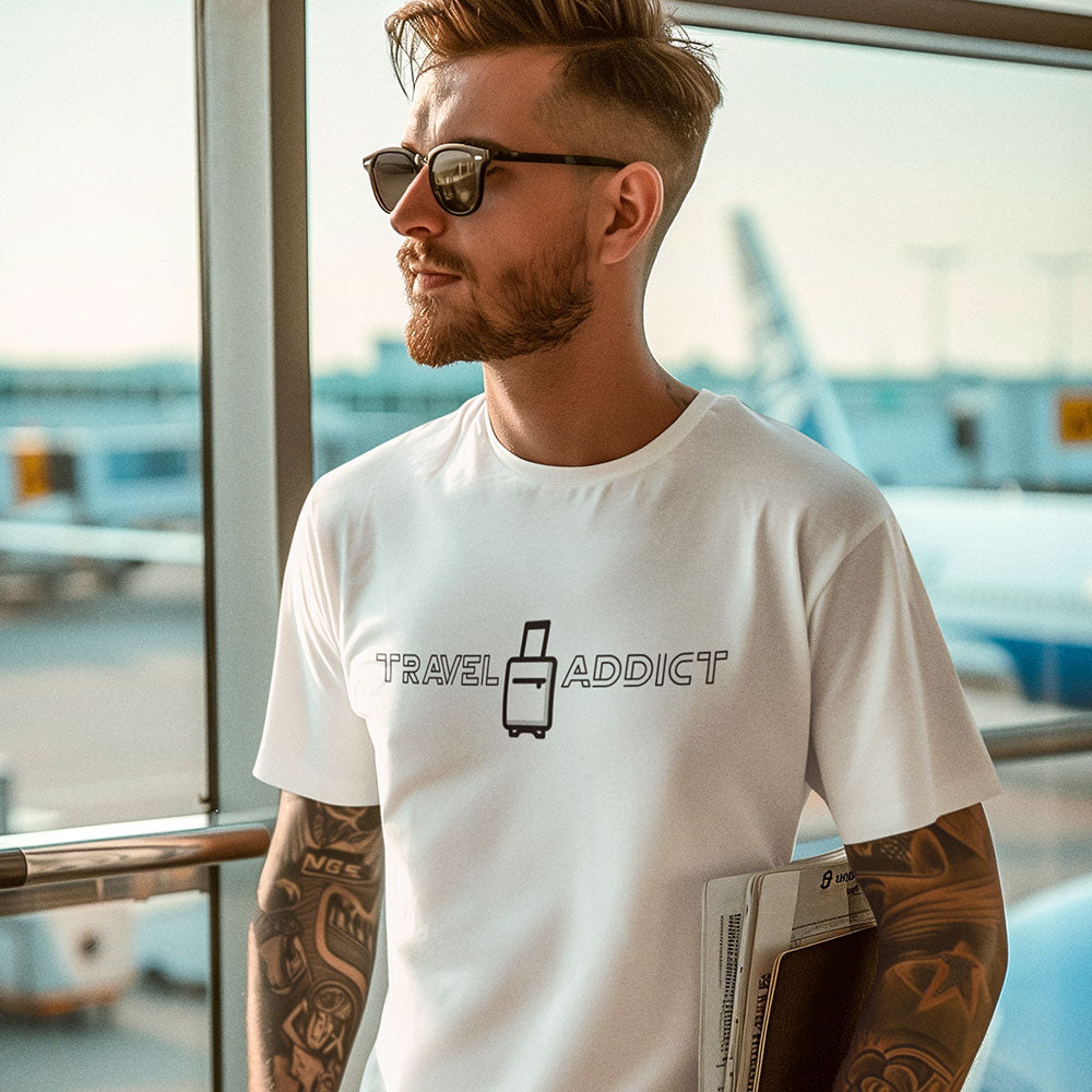Travel Addict Printed Unisex T-Shirt