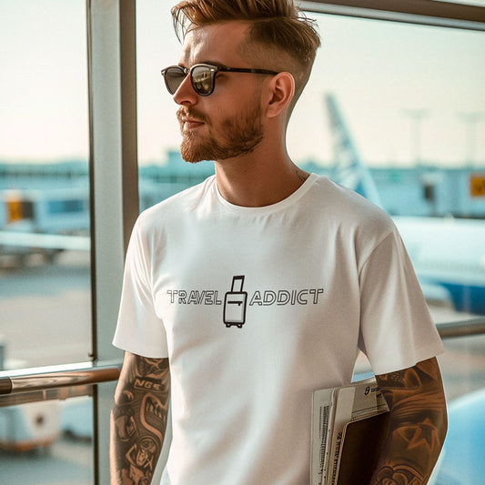 Travel Addict Printed Unisex T-Shirt