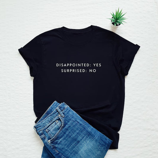 Surprised Disappointed Printed Unisex T-Shirt