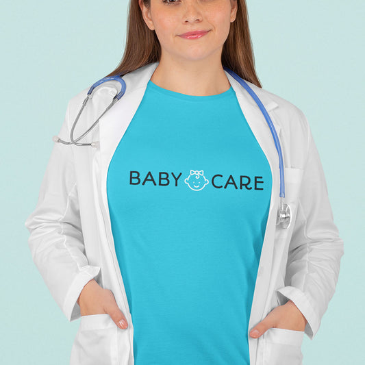 Baby Care Printed Blue Unisex T-Shirt