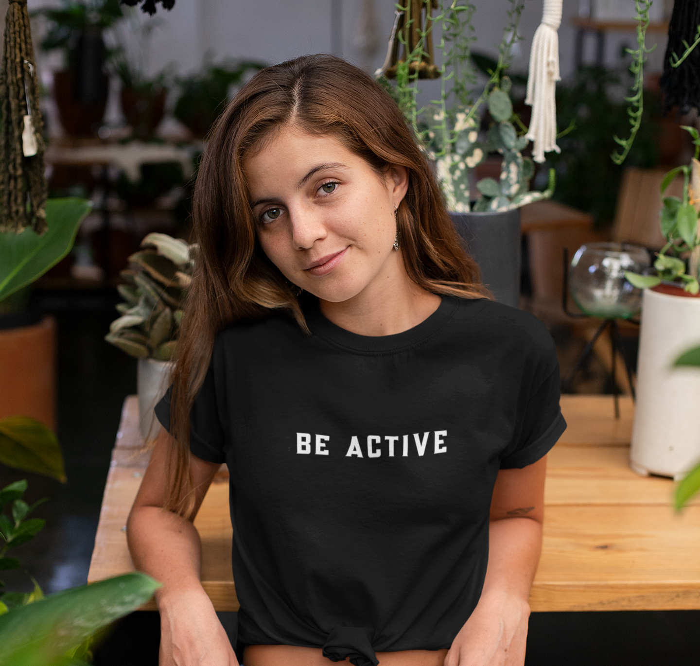 Be active printed black Unisex T-Shirt
