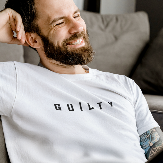 Guilty printed white Unisex T-Shirt