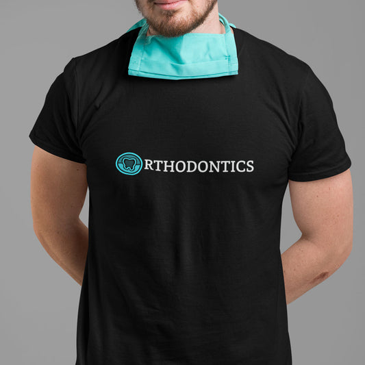 Orthodontics Printed Black Unisex T-Shirt