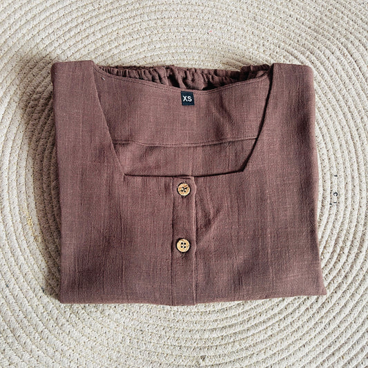 Cotton Crop Top Linen