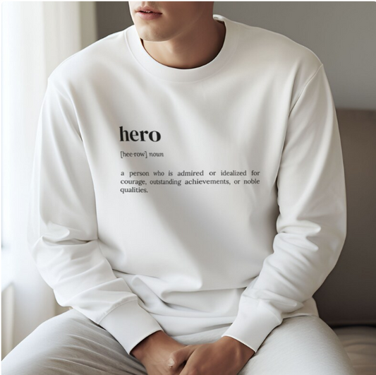 Hero Definition Printed Unisex Oversized Sweatshirt