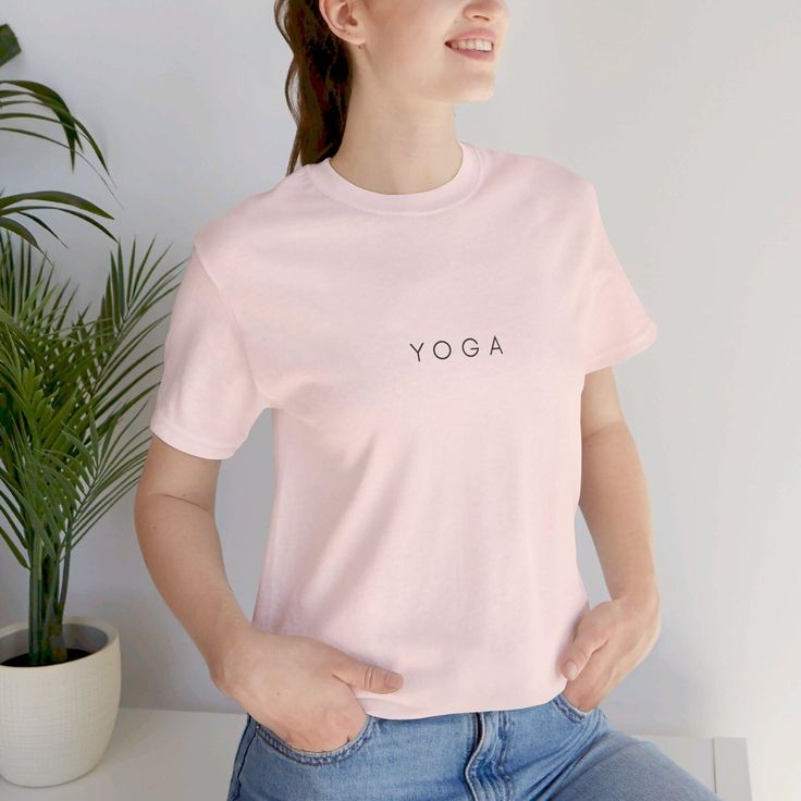 Yoga printed Light pink Unisex T-Shirt