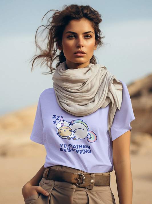 Sleep Love Printed Lavender Unisex T-Shirt