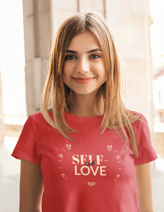 Self Love Club  printed Red Unisex T-Shirt