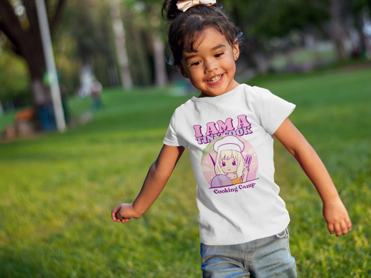I am a tiny cook Printed White Kids T-shirts