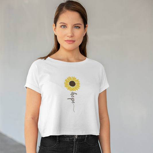 Daisy Hope White Crop Top
