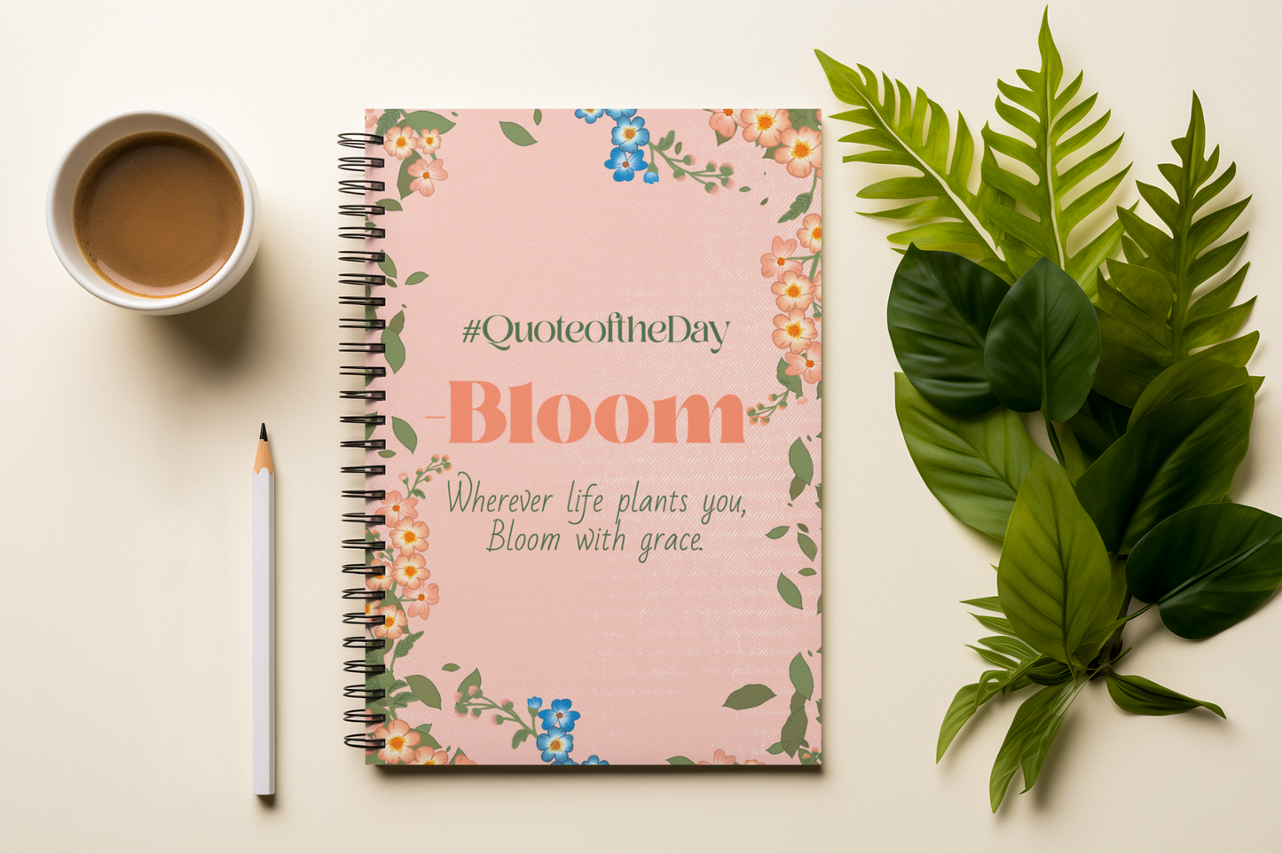 Quote of the day A5 Spiral Notebook