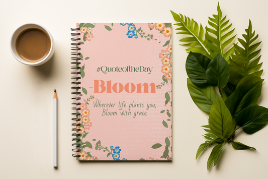 Quote of the day A5 Spiral Notebook