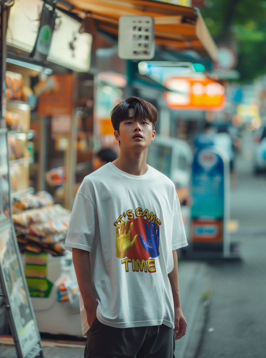 It's game time Oversized  Printed Tshirt Unisex