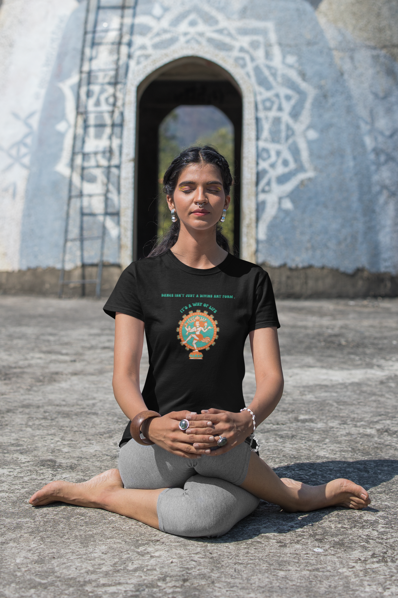 Dance Isn't Just a Divine Art Form , It's A way of life printed Black Unisex T-Shirt