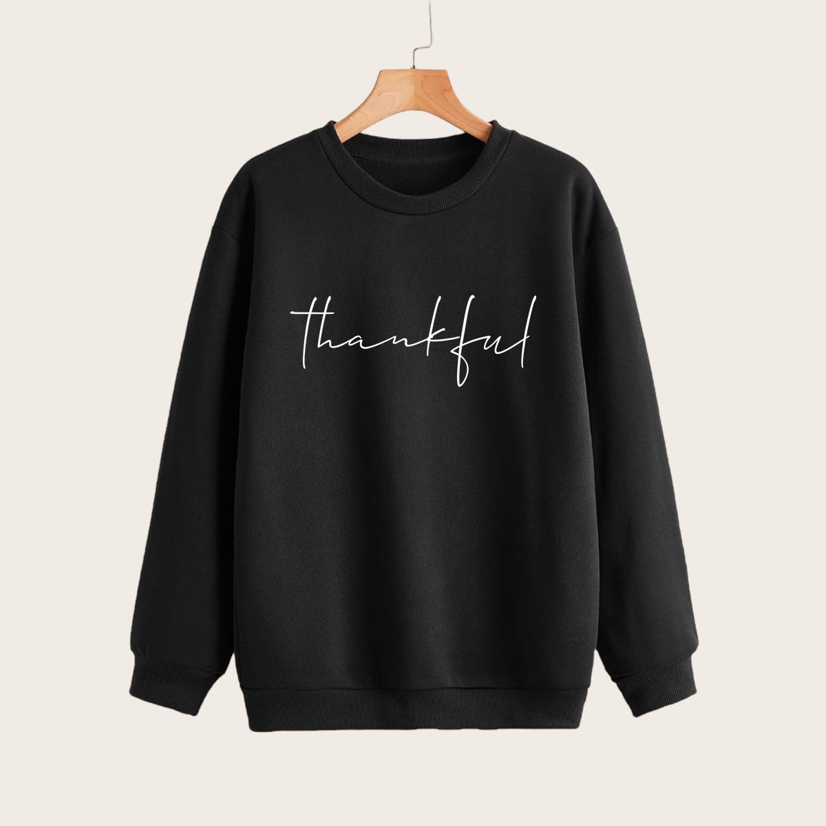 Thankful Printed Unisex Oversized Sweatshirt