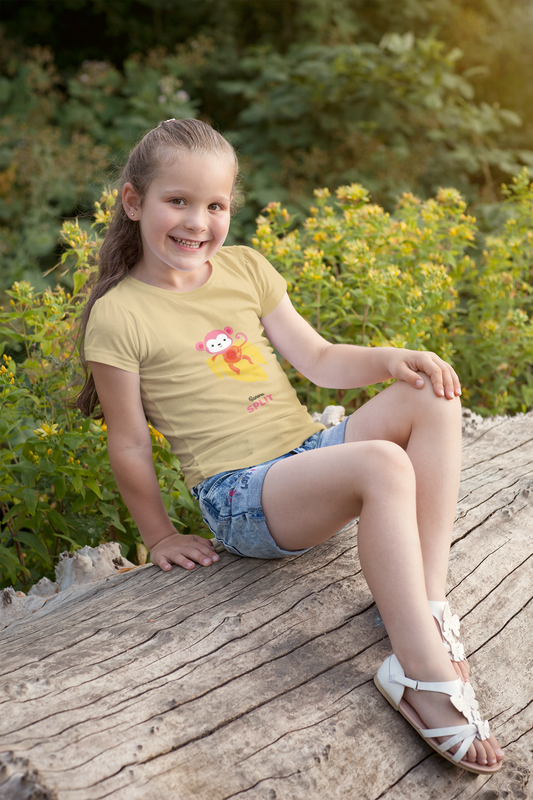 Banana Split  Printed Beige T-shirts