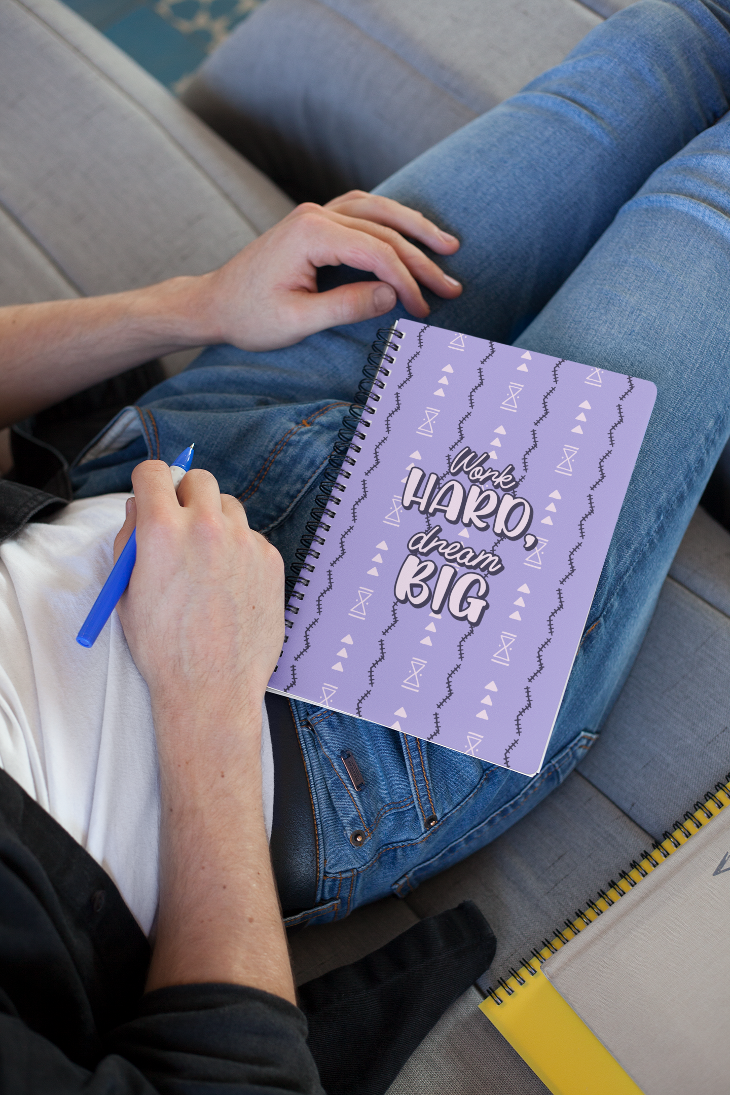 Work Hard Dream Big  A5 Spiral Notebook
