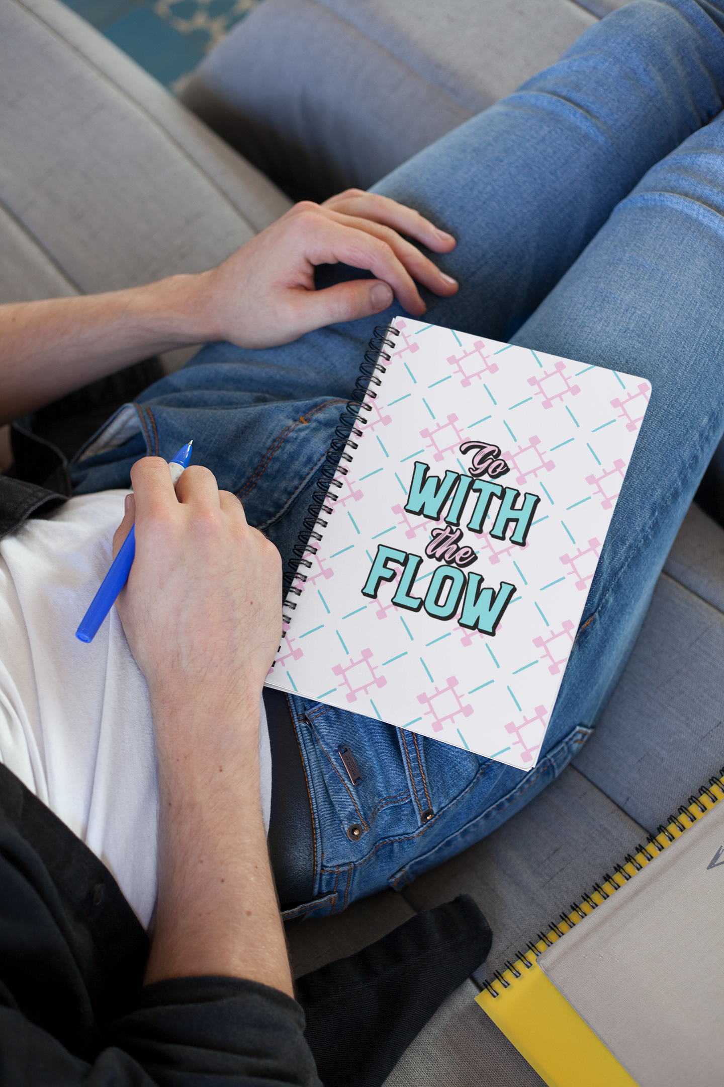 Go With The Flow A5 Spiral Notebook