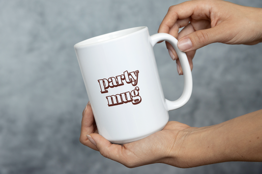 Party mug Printed White Coffee Mug