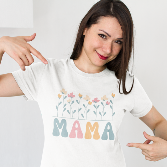 MAMA Flower printed Unisex T-Shirt