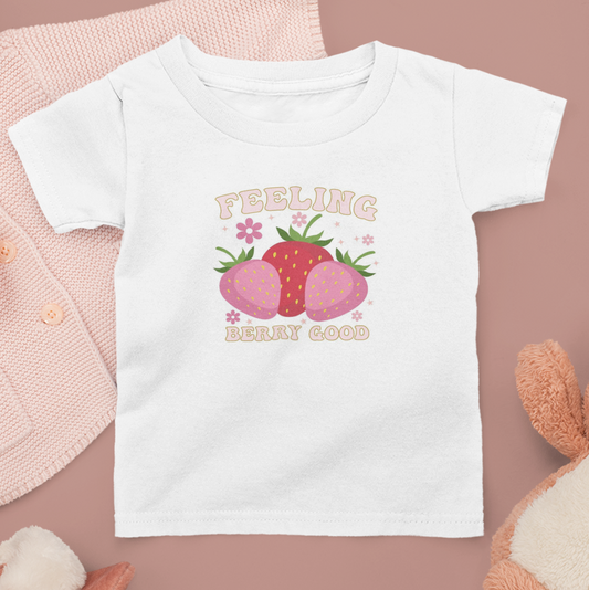 Feeling Berry Good White printed T-shirts