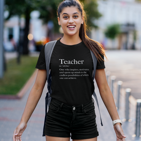 Teacher Definition printed Unisex T-Shirt