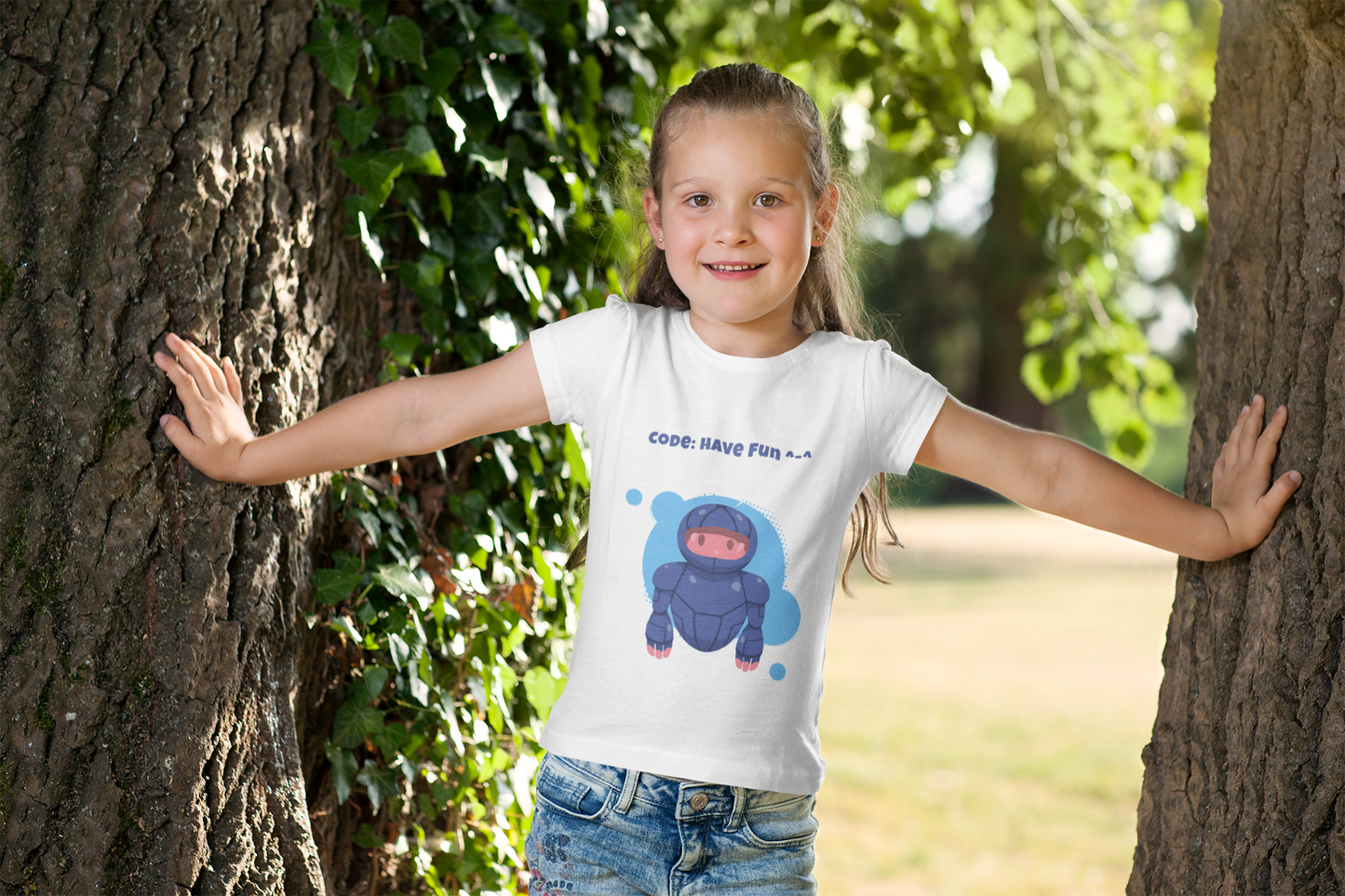 Code: Have Fun Printed White T-shirts