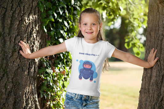 Code: Have Fun Printed White T-shirts